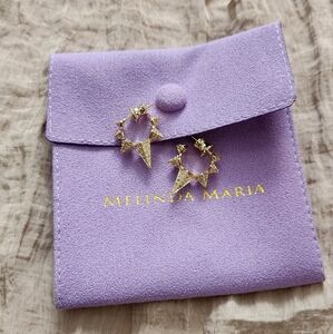 Melinda Maria Gabriella Pavé Spike Hoops [NWT!]